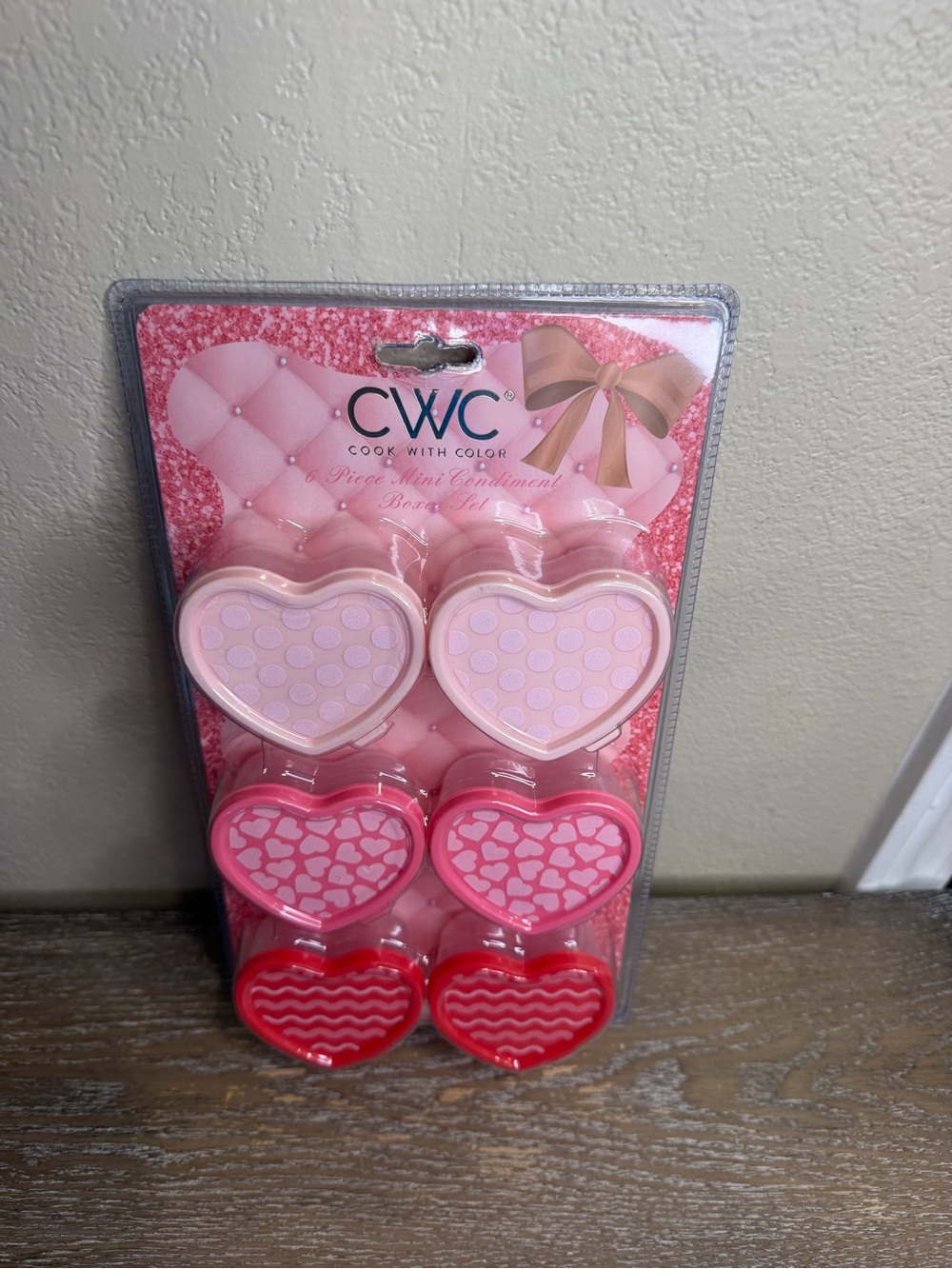 CWC 6 Mini Condiment Boxes Set New